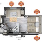 2022 Forest River Rockwood Mini Lite 2204S Travel Trailer RV Floorplan